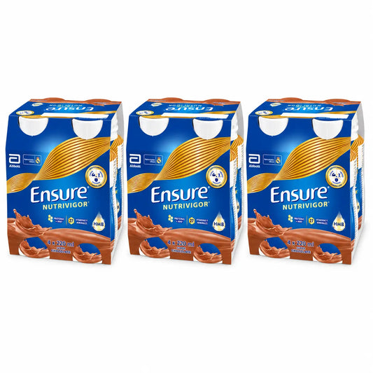 Ensure Nutrivigor Schoko-Milchshake, Packung 12x220 ml