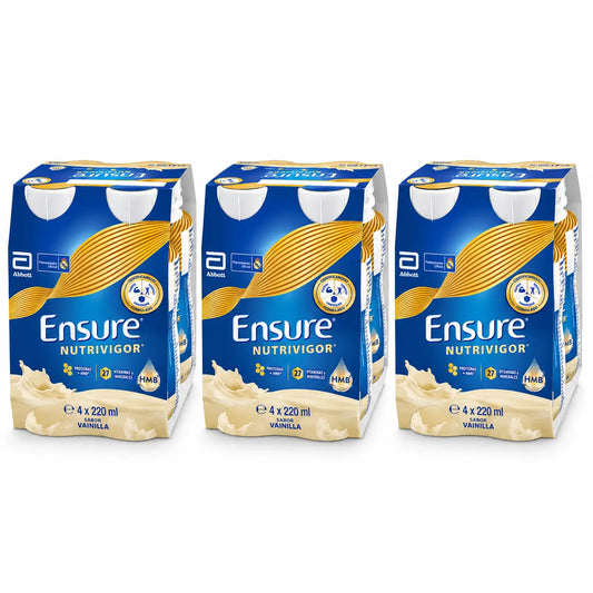 Ensure Nutrivigor Vanille-Milchshake, Packung 12x220 ml