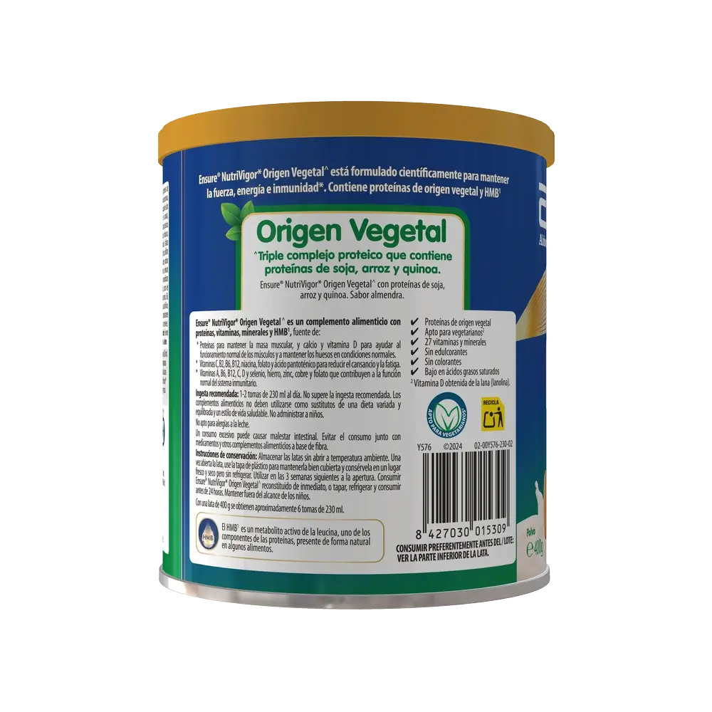 Ensure Nutrivigor Pflanzlicher Ursprung Mandelgeschmack Erwachsene, 400 Gramm