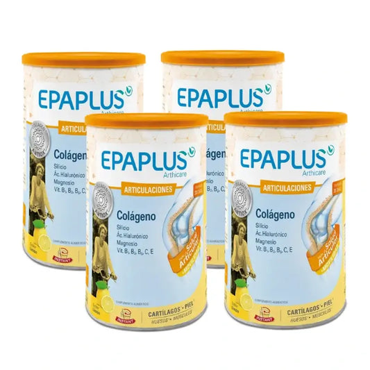 Epaplus Arthicare Kollagen Zitronengeschmack, Packung 4 x 334,25 Gramm