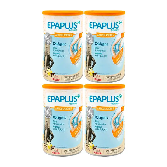 Epaplus Arthicare Kollagen Vanille-Geschmack, Packung 4 x 328 Gramm