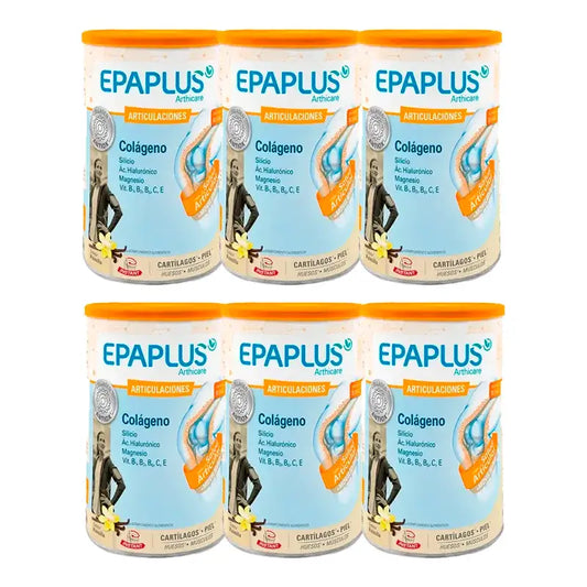 Epaplus Arthicare Kollagen Vanille-Geschmack, Packung 6 x 328 Gramm