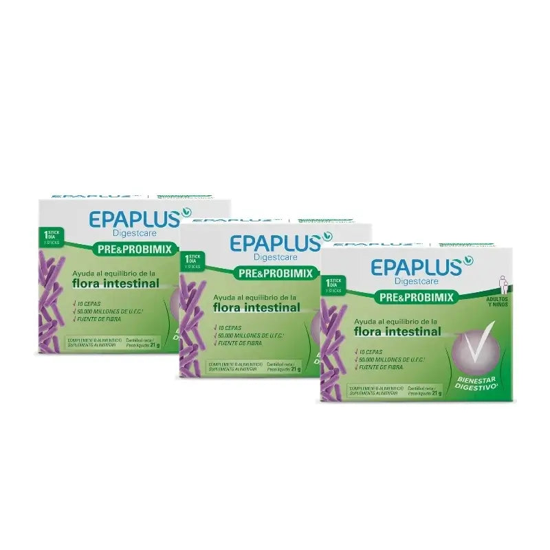 Epaplus Digestcare Pre&Probimix, 7 Sticks, 3er-Pack