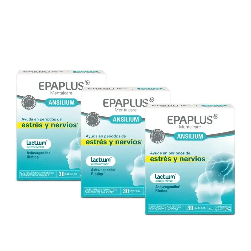 Epaplus Mentalcare Ansilium, 30 Kapseln, 3er-Pack