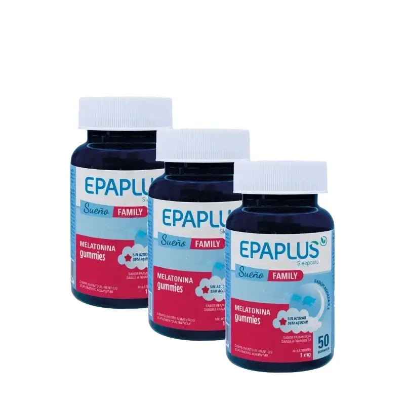 Epaplus Sleepcare Melatonin-Gummibärchen Plus, 50 Gummibärchen, 3er-Pack