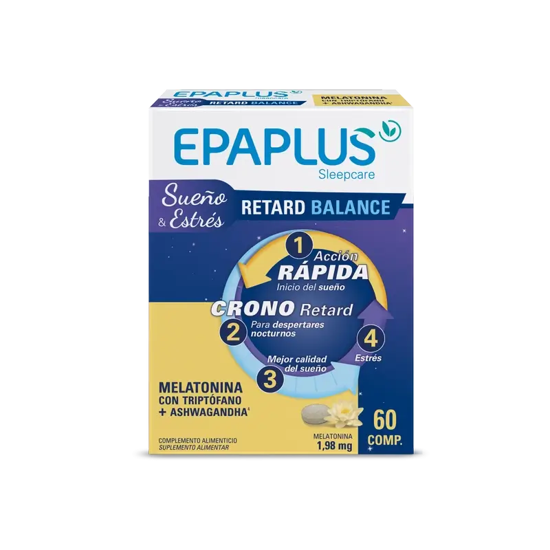 Epaplus Sleepcare Melatonin Retard Balance With Tryptophan, 30 grams, 60 tablets