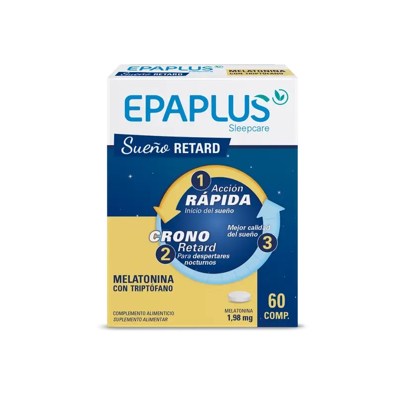 Epaplus Sleepcare Melatonin Retard with Tryptophan Plus , 60 tablets