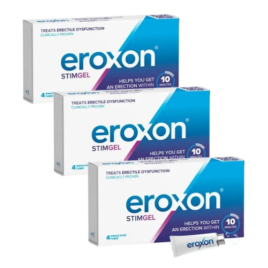 Eroxon Stimgel Erektile Dysfunktion Gel, 3 x 4 Einzeldosis-Tuben