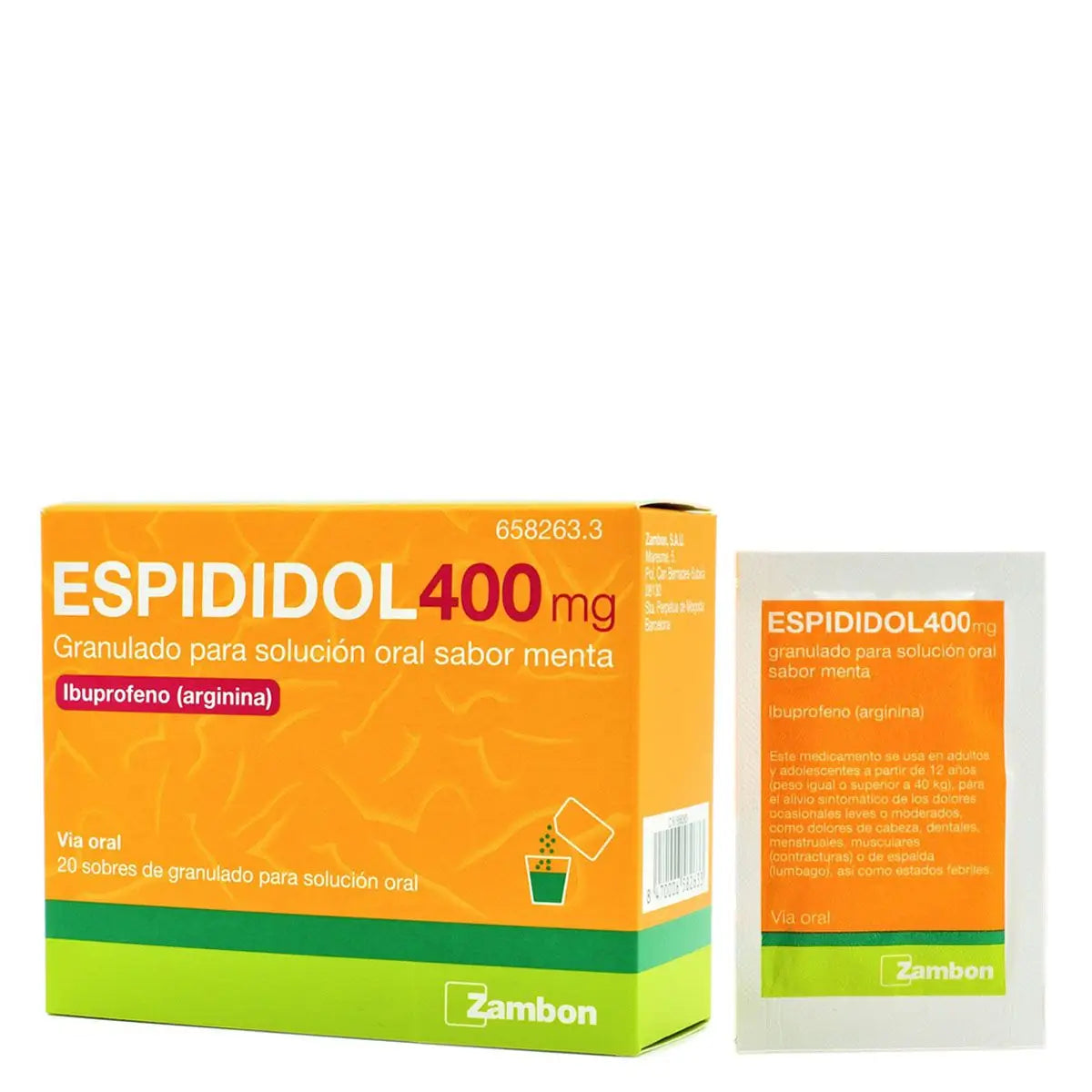Espididol 400 mg Granulat zum Einnehmen Pfefferminzgeschmack, 20 Portionsbeutel
