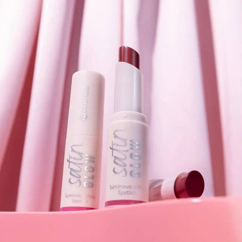 Essence Lippenstift Satin Glow Schimmernder Glanz 01 , 3,5 g
