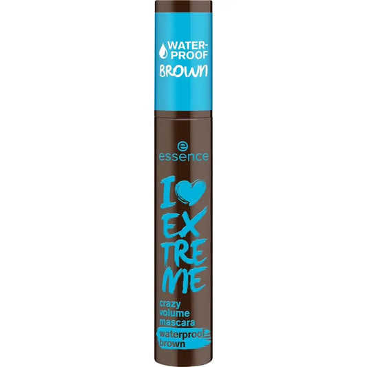 Essence I Love Extreme Crazy Volume Wasserfeste braune Wimperntusche 01, 12 ml