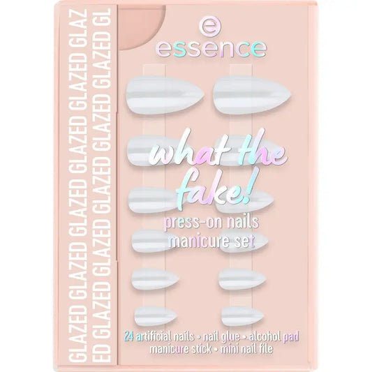 Essence Maniküre Set mit falschen Nägeln What The Fake! Press-On Nägel 01 , 28 Stück