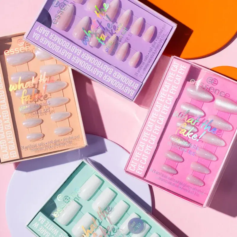 Essence Maniküre Set mit falschen Nägeln What The Fake! Press-On Nägel 01 , 28 Stück