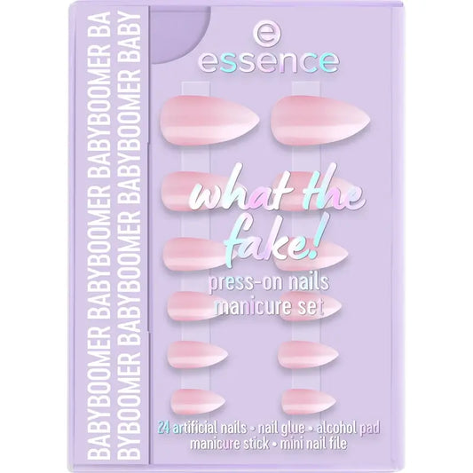 Essence Maniküre Set mit falschen Nägeln What The Fake! Press-On Nägel 03 , 28 Stück