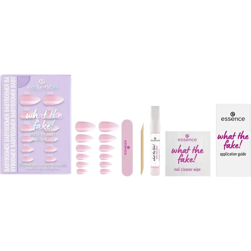 Essence Maniküre Set mit falschen Nägeln What The Fake! Press-On Nägel 03 , 28 Stück