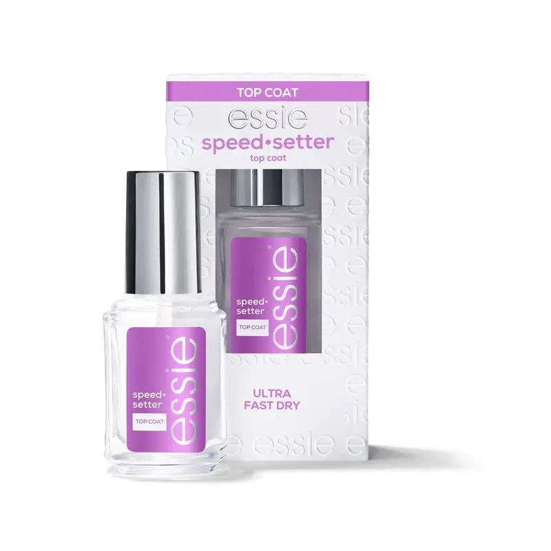 Essie Nail Treatment für glänzendes Finish und schnelles Trocknen in weniger als 1 Minute - Top Coat Speed Setter - 13.5 Ml