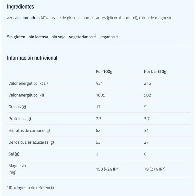 Etixx Ernergy Sport Marzipan-Riegel 12St.
