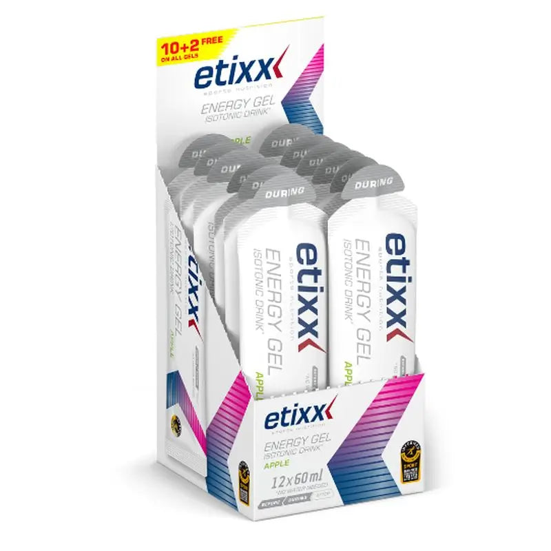 Etixx Isotonic Energy Gel Apfelgeschmack 12Ud.