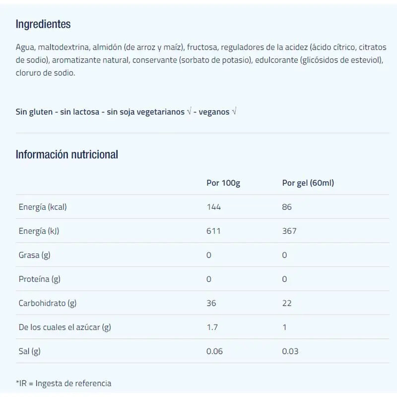 Etixx Isotonic Energy Gel Orangengeschmack 12Ud.