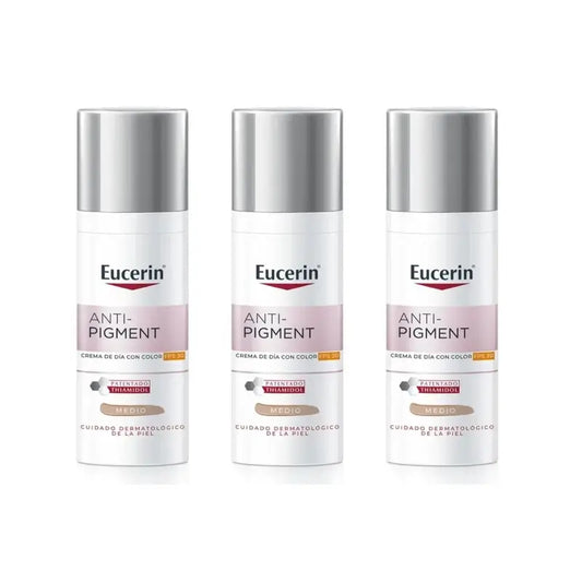 Eucerin Anti-Pigment Sonnenschutz Tagescreme Spf30 mit Farbe, 3X50Ml
