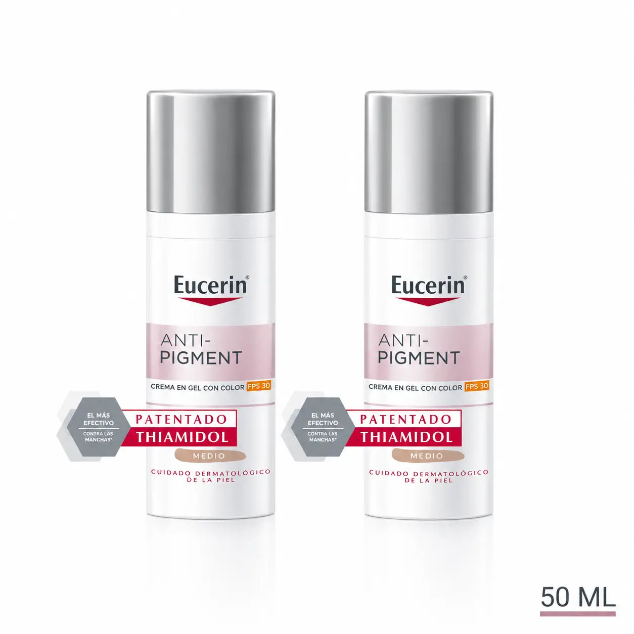 Eucerin Anti-Pigment Sonnencreme Spf30 Mittlere Farbe, 50ml, 2er Pack