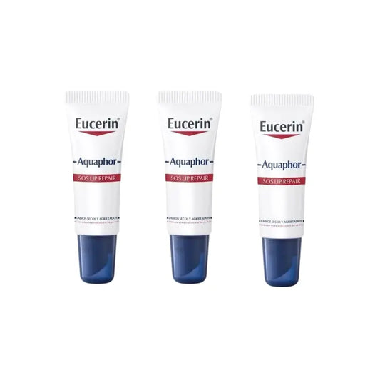 Eucerin Aquaphor Sos Regenerierende Lippenpflege, 3X10 Ml