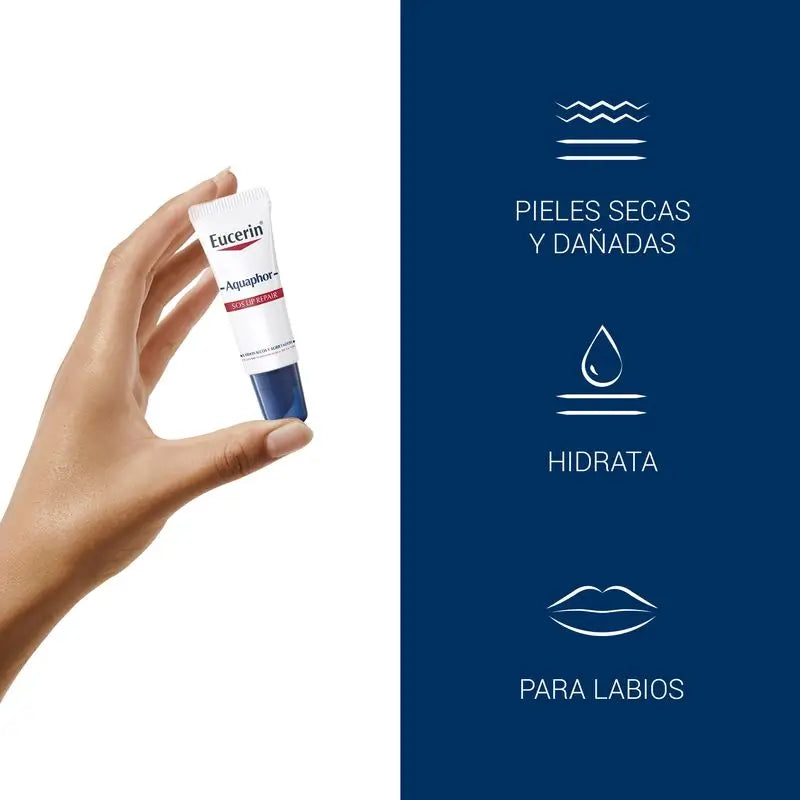 Eucerin Aquaphor Sos Regenerator Lippenpflege, 10 ml