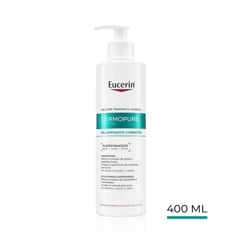 Eucerin Dermopure Dreifach-Effekt-Reinigungsgel, 400 ml