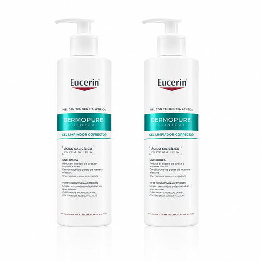Eucerin Dermopure Dreifach-Effekt-Reinigungsgel, 400ml, 2er-Pack