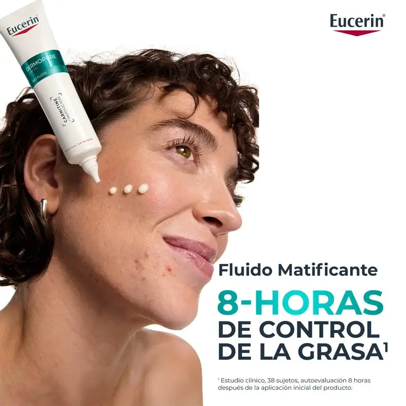 Eucerin Dermopure Mattierendes Feuchtigkeits-Gesichtsfluid, 50 ml