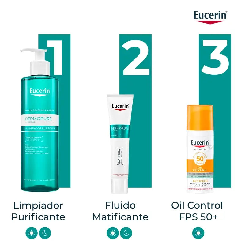 Eucerin Dermopure Mattierendes Feuchtigkeits-Gesichtsfluid, 50 ml