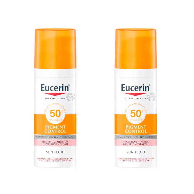 Eucerin Duplo Pigmentkontrolle Spf50+ Sonnenfluid, 2 x 50 ml