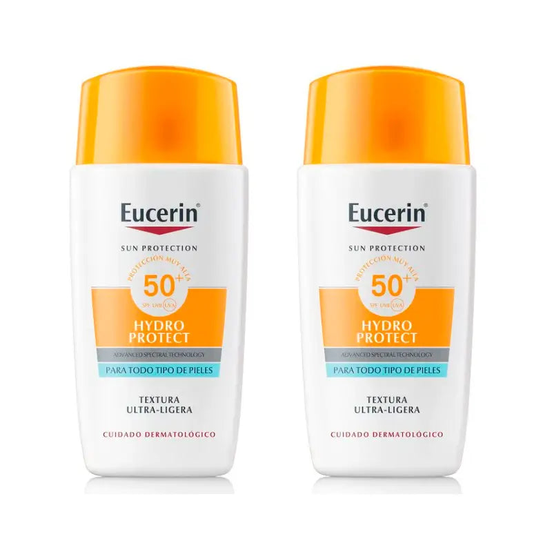 Eucerin Duplo Solar Gesicht Hydro Protect Fluid Spf50+, 2 x 50 Ml