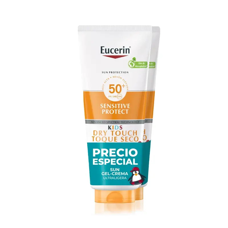Eucerin Duplo Sun Kids Sensitive Protect Gel Creme Fps50+, 2X200Ml