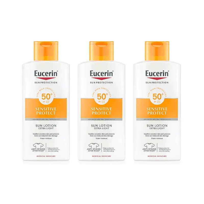 Eucerin Eucerin Sonnenlotion Extra Leicht Spf50, 3X400 Ml