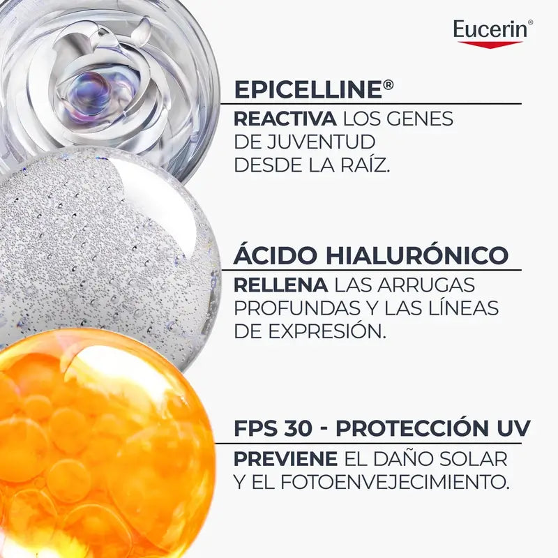 Eucerin Hyaluron-Filler + Longevity Epigenetic Tagescreme LSF 30, 50 ml