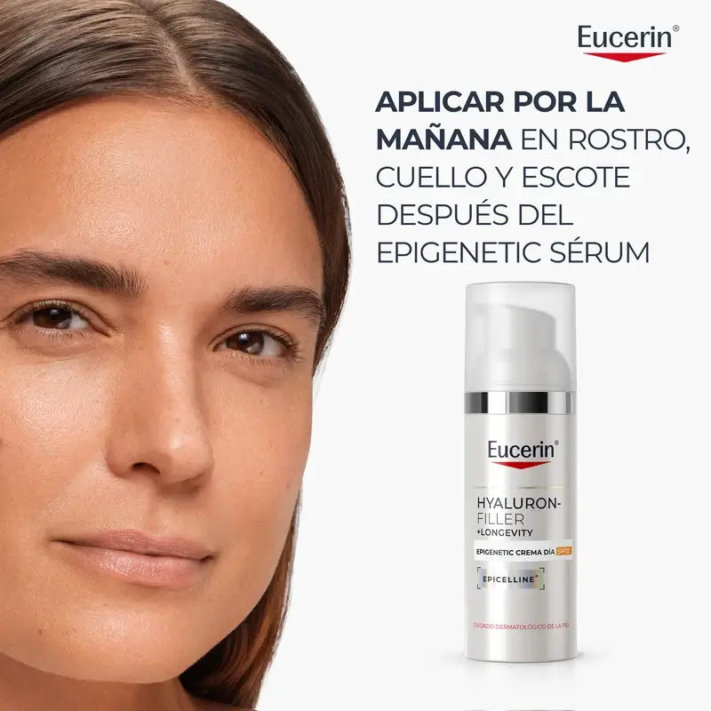 Eucerin Hyaluron-Filler + Longevity Epigenetic Tagescreme LSF 30, 50 ml