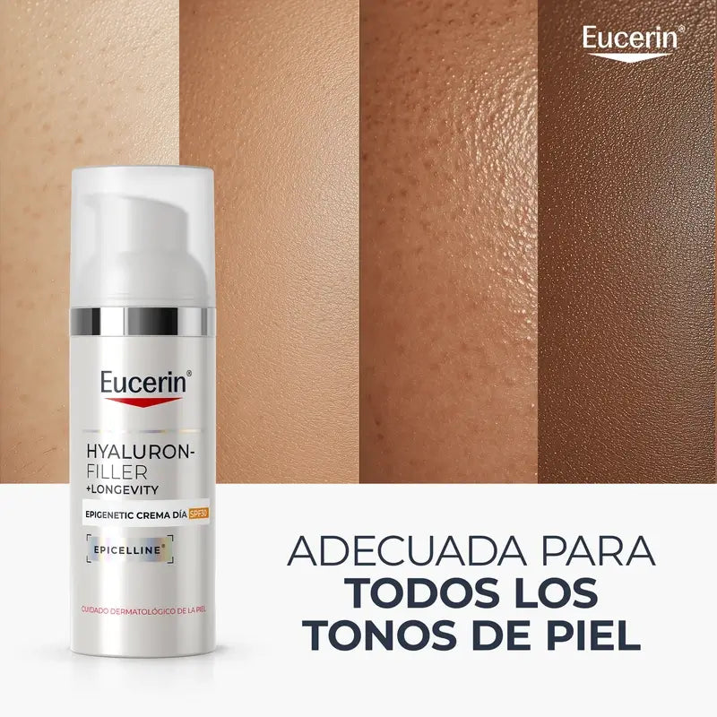 Eucerin Hyaluron-Filler + Longevity Epigenetic Tagescreme LSF 30, 50 ml