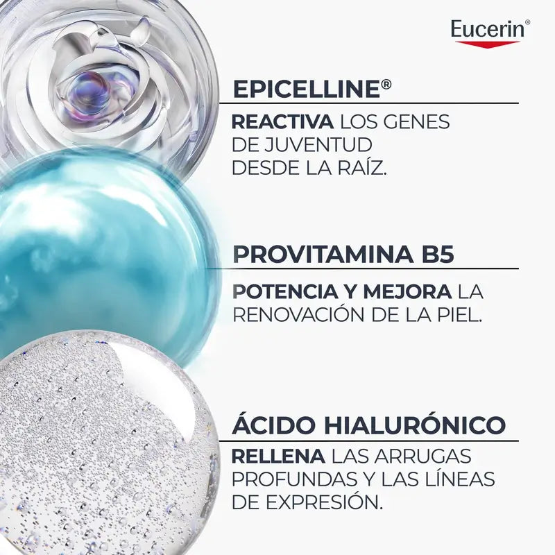 Eucerin Hyaluron-Filler + Longevity Epigenetic Nachtcreme, 50 ml