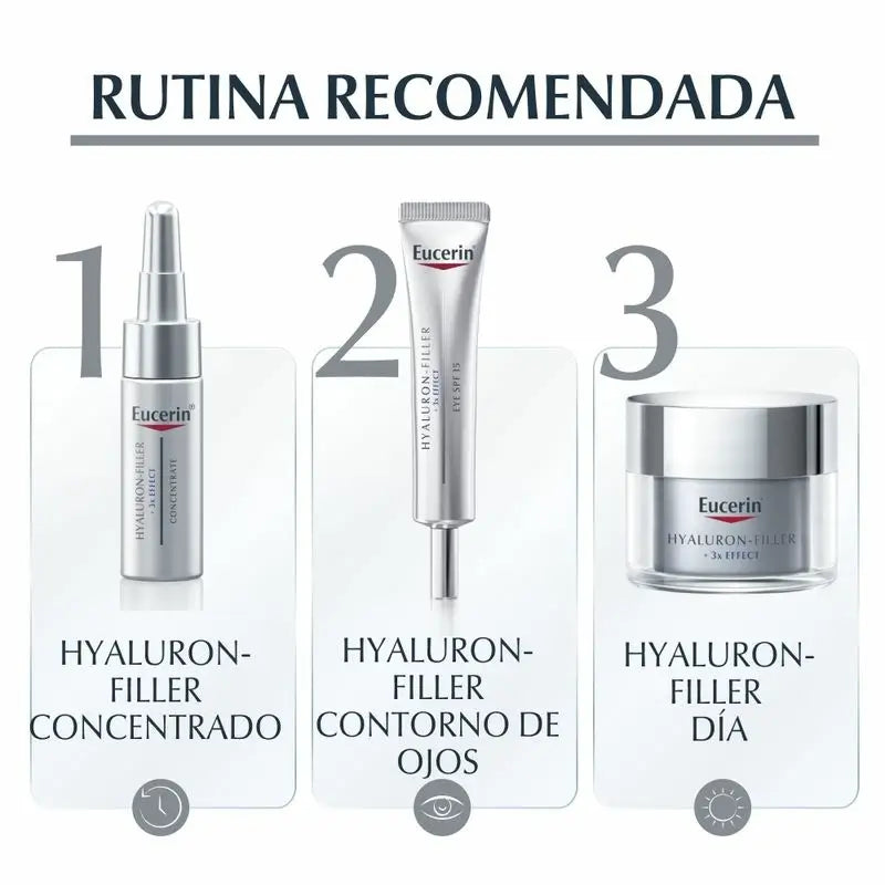 Eucerin Hyaluron Filler Triple Effect X3 Day Fps 15 für trockene Haut, 50 ml
