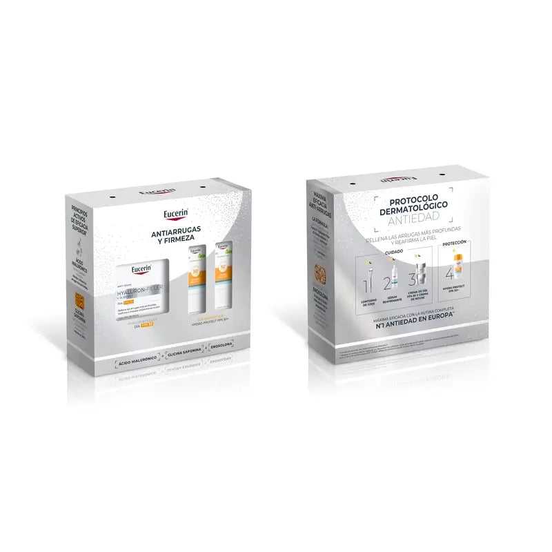 Eucerin Pack Anti-Ageing Hyaluron-Filler Tagescreme Fps 30 50Ml + 2 Minis Sun Hydro Protect Fps 50+ 2X5Ml