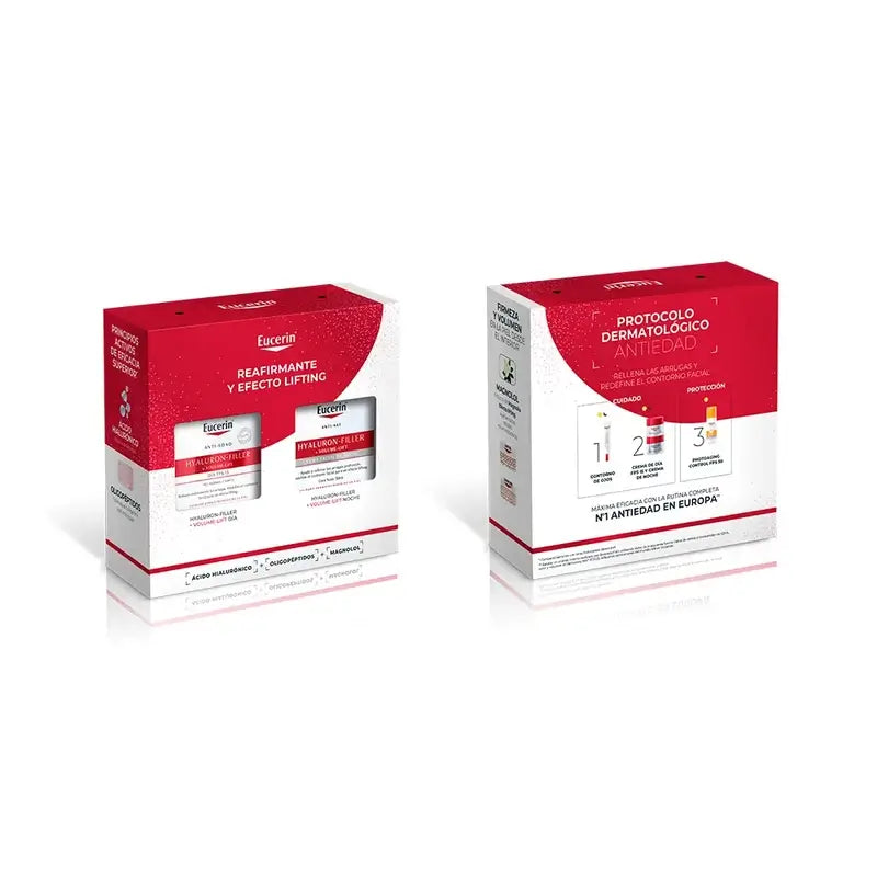 Eucerin Pack Anti-Ageing Hyaluron-Filler + Volumen-Lift Tagescreme Fps 15 50Ml + Nachtcreme 50Ml