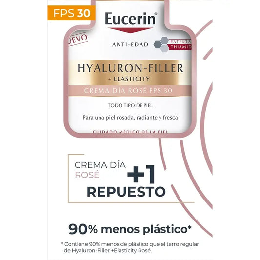 Eucerin Anti-Ageing Packung Rosé Fps 30, 50 ml + Nachfüllpackung, 50 ml