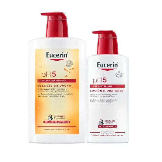 Eucerin Oleogel + Lotion Packung