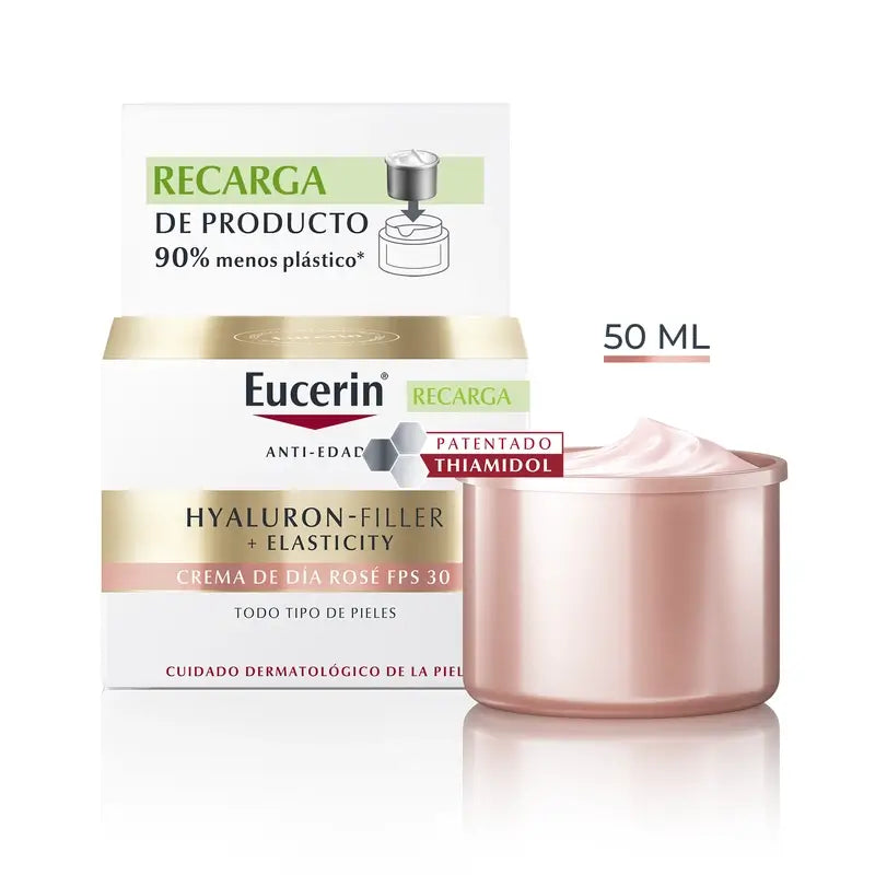 Eucerin Refill Tagescreme Rosé Hyaluron Filler Elastizität , 50 ml
