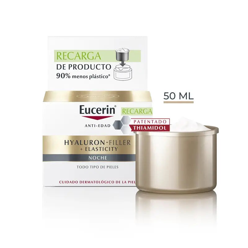 Eucerin Nachfüllpackung Hyaluron Filler Elasticity Nachtcreme, 50 ml