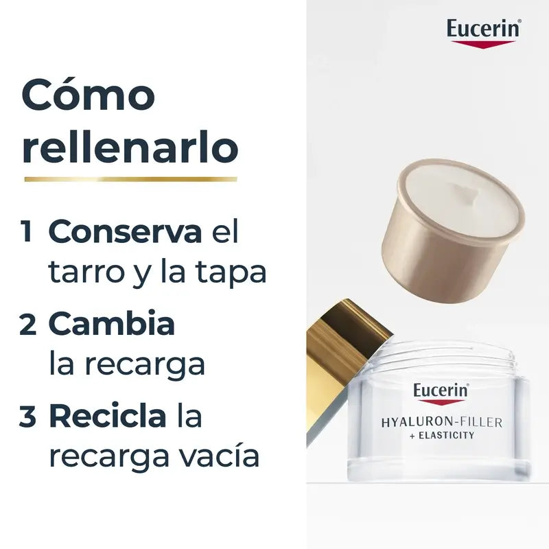 Eucerin Nachfüllpackung Hyaluron Filler Elasticity Nachtcreme, 50 ml