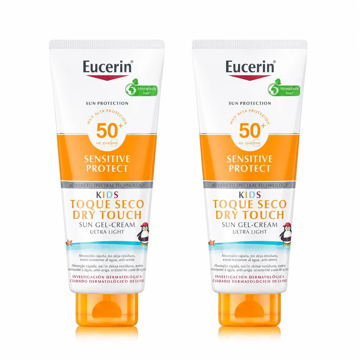 Eucerin Solar Kids Sensitive Protect Gel Creme Spf50+ , 400 ml , Packung 2