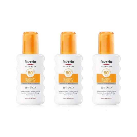 Eucerin Solar Sensitive Protect Sonnenspray Spf50, 3X200 Ml