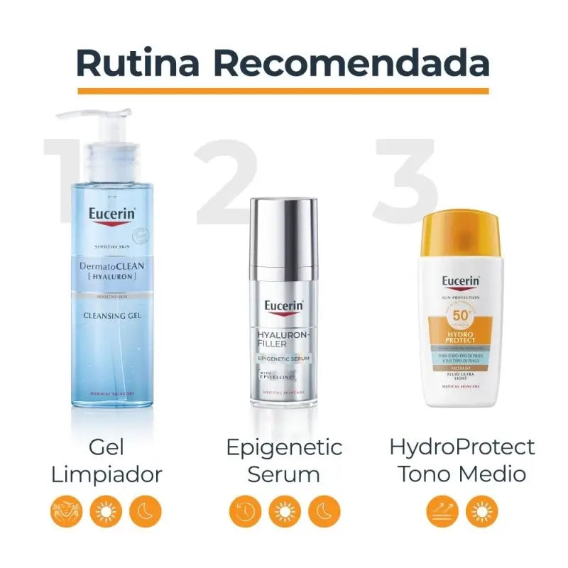 Eucerin Sun Face Hydro Protect Fluid SPF50+Getönt Mittel, 50 ml